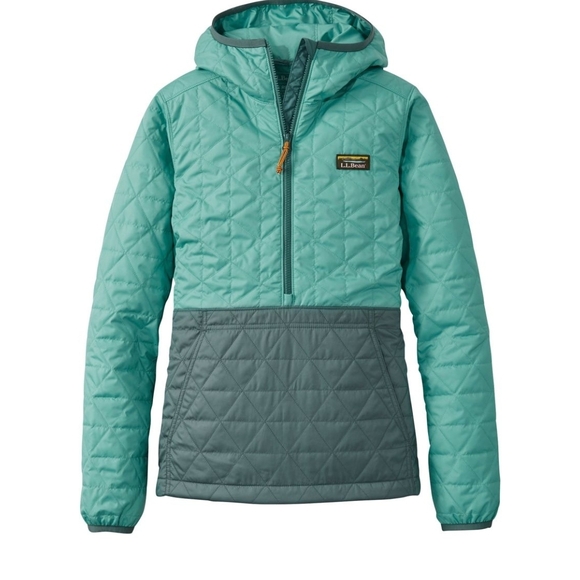Womans LL Bean Katahdin Insulated Pullover Teal/Spruce Color - Picture 4 of 4